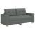 Canapea lovesea gri închis 180x77x82 cm țesătură GartenMobel Dekor