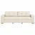 Sofa cu 3 locuri Bej 220 cm Material textil din in GartenMobel Dekor