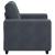 Canapea scaun gri închis 100x78x80 cm catifea GartenMobel Dekor