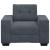 Canapea scaun gri închis 100x78x80 cm catifea GartenMobel Dekor