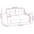 Canapea lovesea gri deschis 160x77x82 cm catifea GartenMobel Dekor