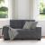 Canapea lovesea gri închis 160x77x82 cm catifea GartenMobel Dekor