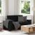 Canapea loveseat neagră 160x77x82 cm catifea GartenMobel Dekor