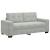 Canapea loveseat gri deschis 180x77x82 cm catifea GartenMobel Dekor