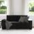 Canapea loveseat neagră 180x77x82 cm catifea GartenMobel Dekor