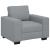 Canapea Scaun Gri deschis 100x77x82 cm Tesatura GartenMobel Dekor