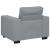 Canapea Scaun Gri deschis 100x77x82 cm Tesatura GartenMobel Dekor