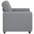 Canapea Scaun Gri deschis 100x77x82 cm Tesatura GartenMobel Dekor