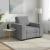 Canapea Scaun Gri deschis 100x77x82 cm Tesatura GartenMobel Dekor