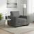Canapea Scaun Gri Inchis 100x77x82 cm Tesatura GartenMobel Dekor