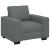 Canapea Scaun Gri Inchis 100x77x82 cm Tesatura GartenMobel Dekor