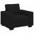 Canapea Scaun Negru 100x77x82 cm Tesatura GartenMobel Dekor