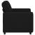 Canapea Scaun Negru 100x77x82 cm Tesatura GartenMobel Dekor
