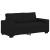 Canapea cu 2 locuri negru 180x77x82 cm stofa GartenMobel Dekor