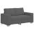 Canapea lovesea gri închis 160x77x82 cm țesătură velur GartenMobel Dekor