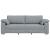 Sofa cu 3 locuri Gri deschis 220 cm țesătură GartenMobel Dekor