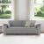 Sofa cu 3 locuri Gri deschis 220 cm țesătură GartenMobel Dekor
