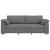 Sofa cu 3 locuri Gri închis 220 cm țesătură GartenMobel Dekor