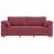 Sofa cu 3 locuri Roșu Vin 220 cm țesătură GartenMobel Dekor
