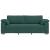 Sofa cu 3 locuri Verde închis 220 cm țesătură GartenMobel Dekor