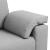 Sofa cu 3 locuri Gri nori 220 cm țesătură GartenMobel Dekor