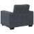 Canapea scaun gri închis 100x77x82 cm catifea GartenMobel Dekor
