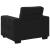 Canapea scaun negru 100x77x82 cm catifea GartenMobel Dekor