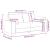 Canapea loveseat gri deschis 180x77x82 cm catifea GartenMobel Dekor
