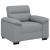 Canapea Scaun Gri deschis 100x81x84 cm Tesatura GartenMobel Dekor