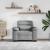 Canapea Scaun Gri deschis 100x81x84 cm Tesatura GartenMobel Dekor