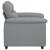 Canapea Scaun Gri deschis 100x81x84 cm Tesatura GartenMobel Dekor