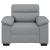 Canapea Scaun Gri deschis 100x81x84 cm Tesatura GartenMobel Dekor