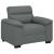 Canapea Scaun Gri Inchis 100x81x84 cm Tesatura GartenMobel Dekor