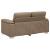Canapea cu 2 locuri Cappuccino, 160x81x84 cm, piele ecologică GartenMobel Dekor