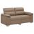 Canapea cu 2 locuri Cappuccino, 160x81x84 cm, piele ecologică GartenMobel Dekor