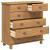 Comodă cu sertar ASKIM Maro 91 x 40 x 95,5 cm Lemn de pin masiv GartenMobel Dekor