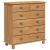 Comodă cu sertar ASKIM Maro 91 x 40 x 95,5 cm Lemn de pin masiv GartenMobel Dekor