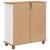 Comodă cu sertar ASKIM Alb 91 x 40 x 95,5 cm Lemn de pin masiv GartenMobel Dekor