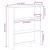 Hutch ASKIM 91 x 30 x 104 cm Lemn masiv de pin GartenMobel Dekor