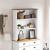 Hutch ASKIM 91 x 30 x 104 cm Lemn masiv de pin GartenMobel Dekor