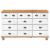 Comodă cu sertar ASKIM Alb 79 x 40 x 133,5 cm Lemn de pin masiv GartenMobel Dekor