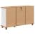 Comodă cu sertar ASKIM Alb 79 x 40 x 133,5 cm Lemn de pin masiv GartenMobel Dekor