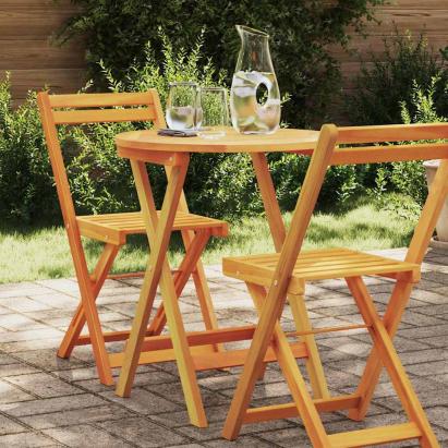 Masă de Grădină natural 60 x 60 x 72 cm Lemn Solid de Acacia GartenMobel Dekor