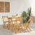 Set bistro 5 pcs Ulei Natural Lemn Solid de Acacia GartenMobel Dekor