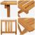 Set bistro 3 pcs Ulei Natural Lemn Solid de Acacia GartenMobel Dekor