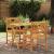 Bancă de exterior 2 pcs natural 56 x 55,5 x 90 cm GartenMobel Dekor