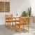 Bancă de exterior 2 pcs natural 56 x 55,5 x 90 cm GartenMobel Dekor