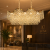 Candelabru din Cristal VELOURA Supremo Reale 16xE14, Auriu, 120x35 cm