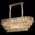 Candelabru Cristal VALMONT Supremo 12xE14, 80x30 cm, Auriu, Inaltime Reglabila, Metal si Cristal