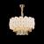 Candelabru din cristal PETAL Nobile, 6xE14, auriu, D40 cm